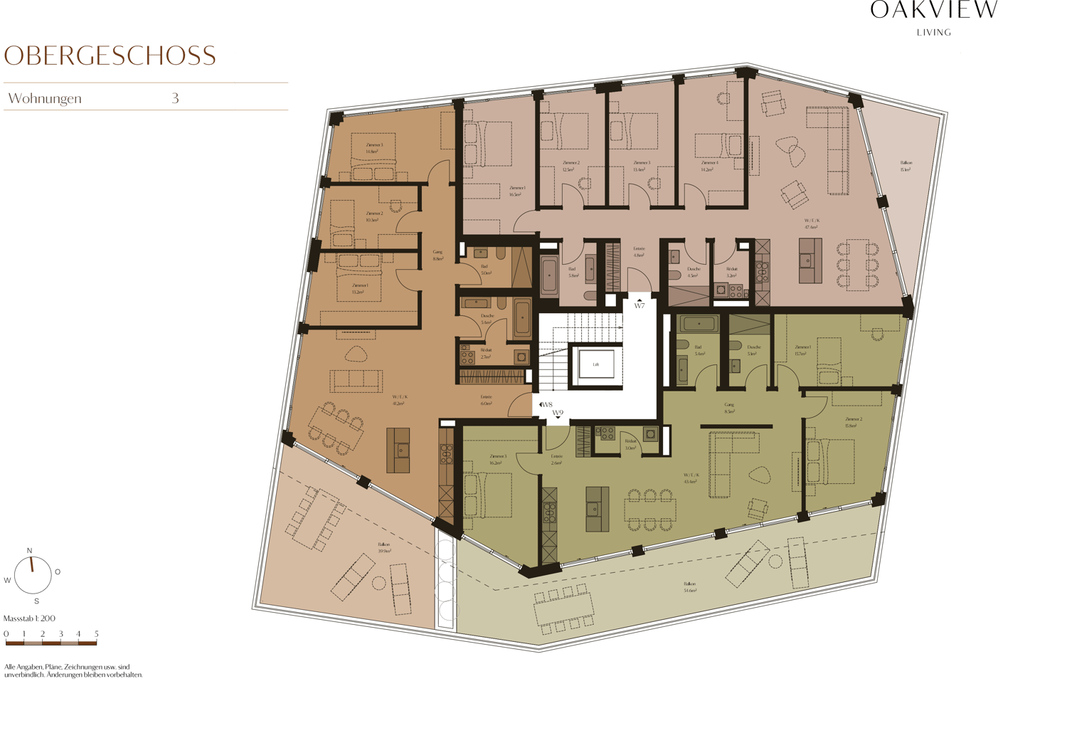 Exklusive, ruhige und moderne Geschosswohnung mit romantischem Balkon und Waldsicht - W7 - Bild 4