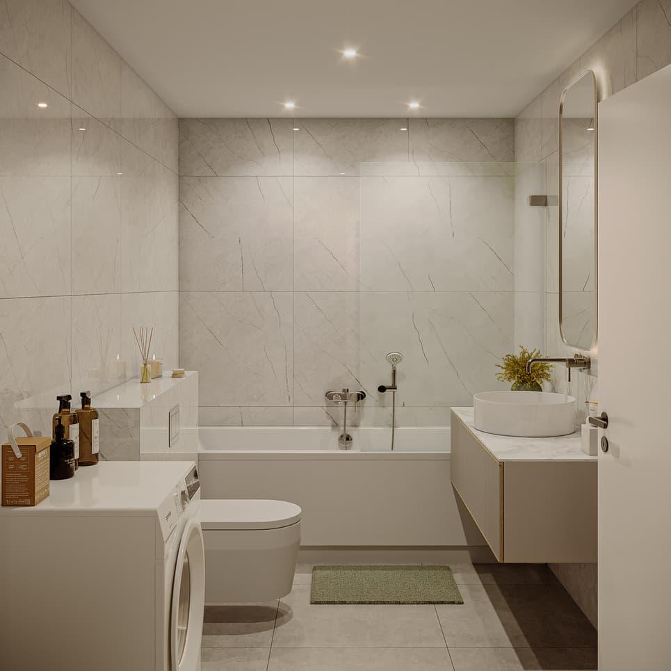 Superbe appartement de 3,5 pièces avec vue dégagée sur le village et la chaine des montagnes -  Bild 5