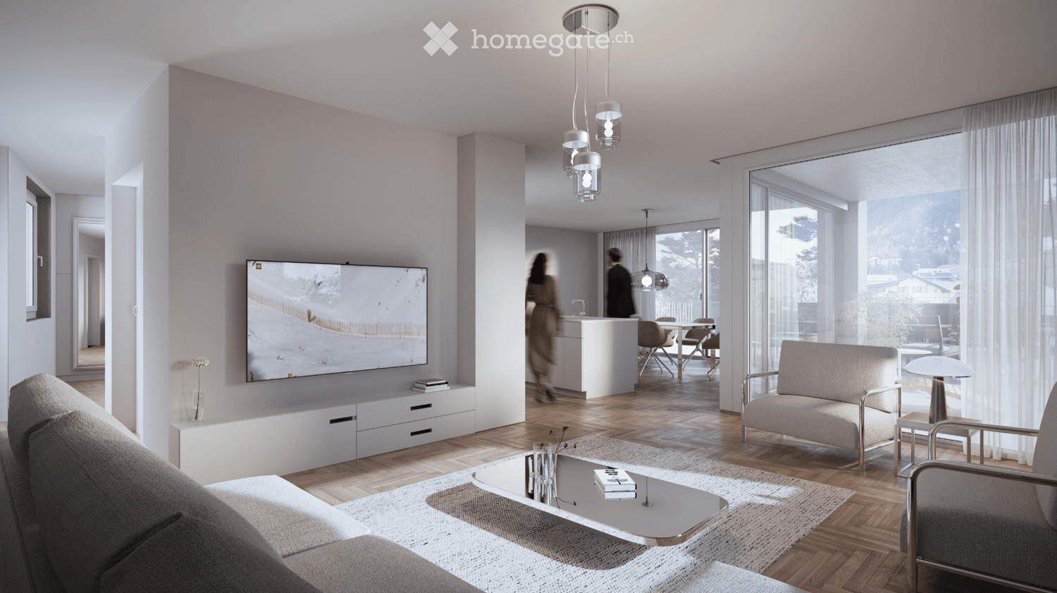 Moderne 5.5-Zimmer-Wohnung mit Bergblick in Brig - Bild 4