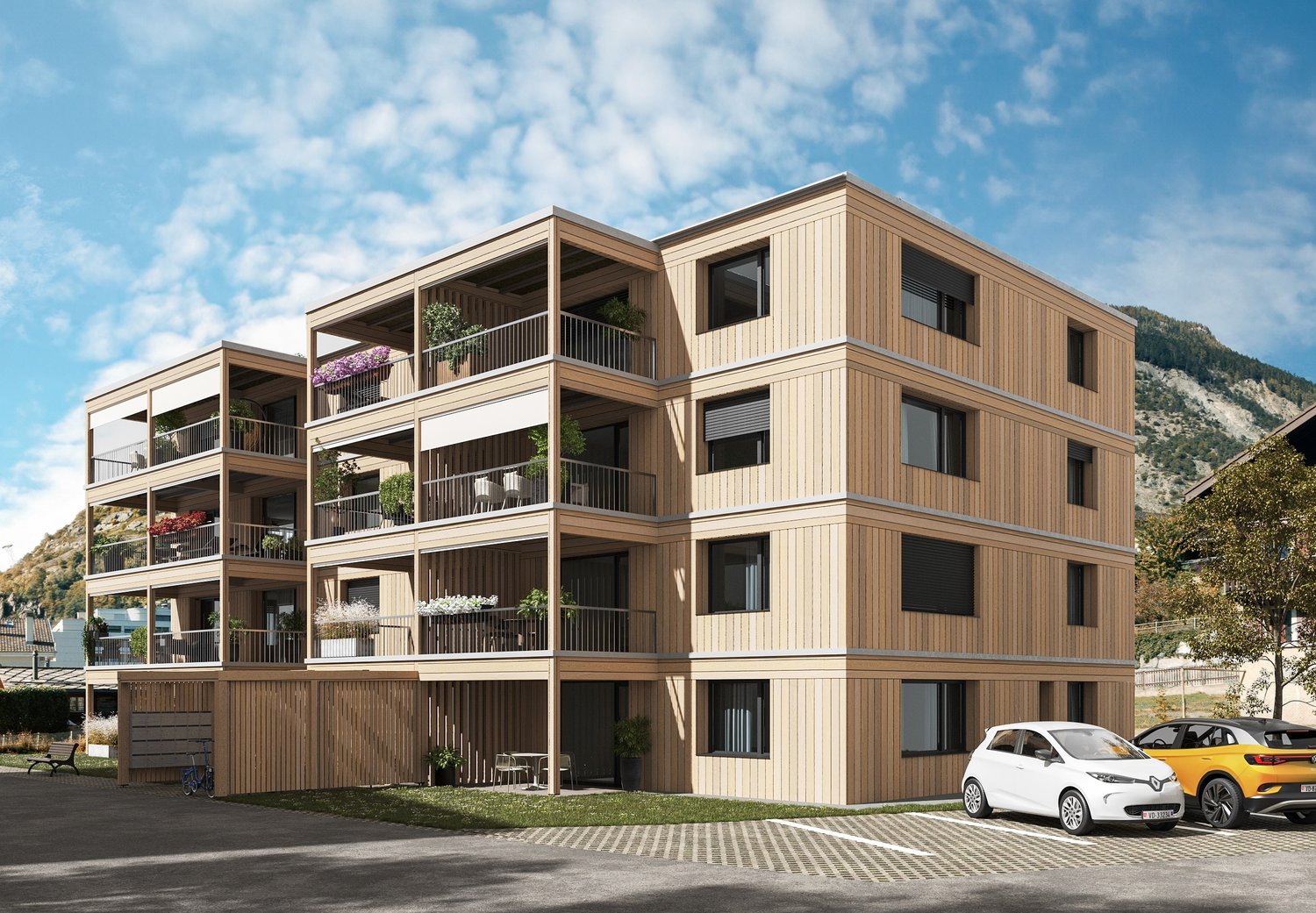 Dein Wohlfühlzuhause in gesundem, atmungsaktivem, modernen Holzneubau 4.5-Zimmer-Wohnung - Bild 5