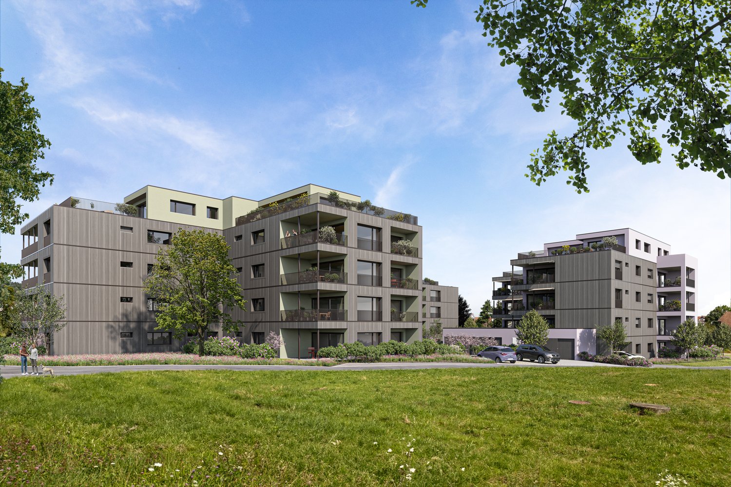 «Triangel» Fahrwangen - Wohnen zwischen See und Berg - Aussenvisualisierung