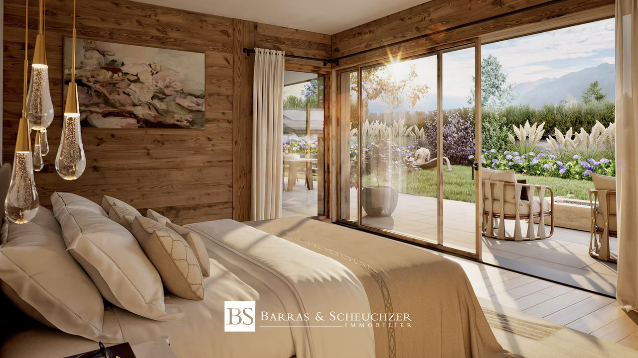 Élégant chalet neuf de 4.5 pièces en résidence principale - Chambre rez