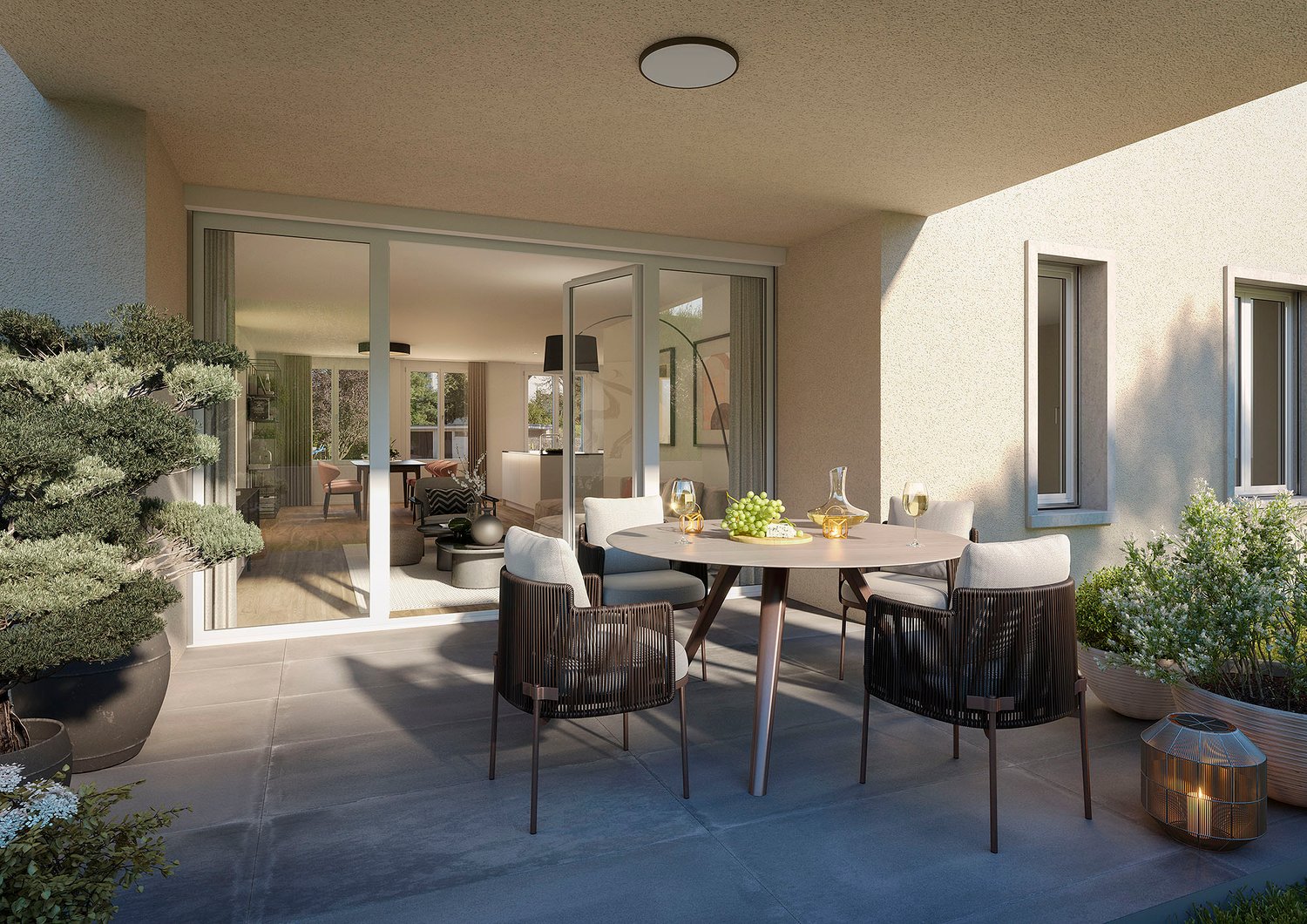 «Landstrasse 43» - Ihre Wohnresidenz in Ehrendingen - Visualisierung Sitzplatz