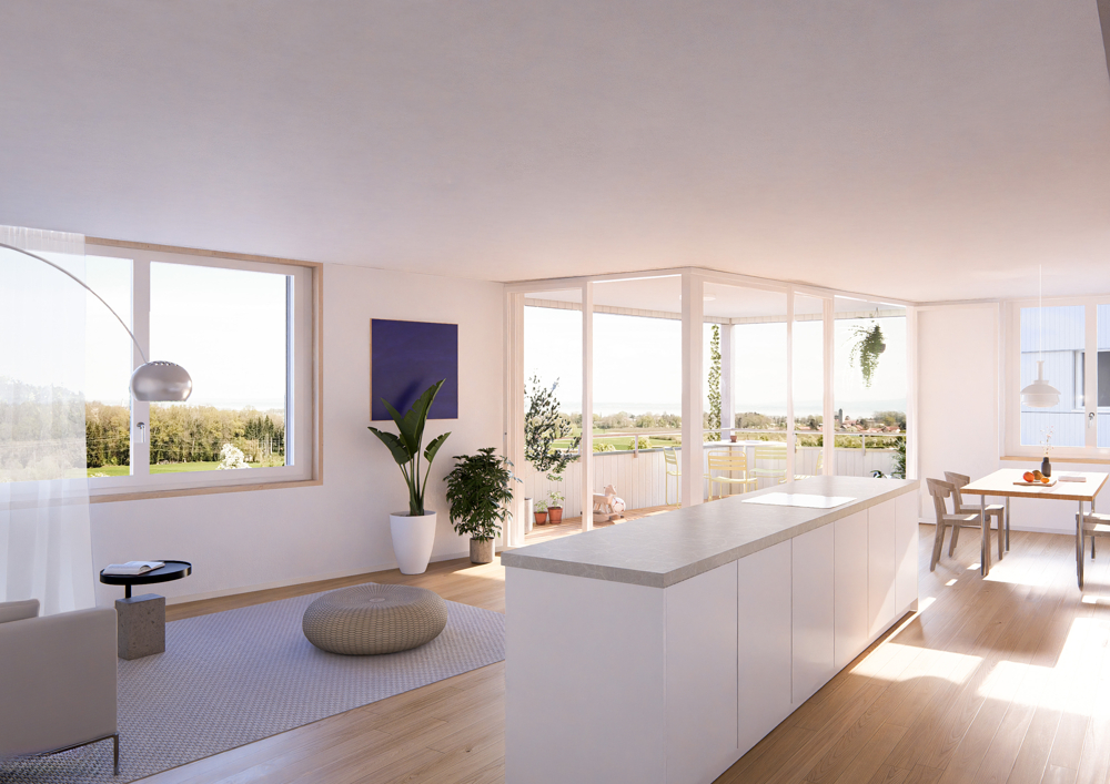 Nachhaltiger Wohntraum mit einzigartiger Seesicht - Ausbau Visualisierung