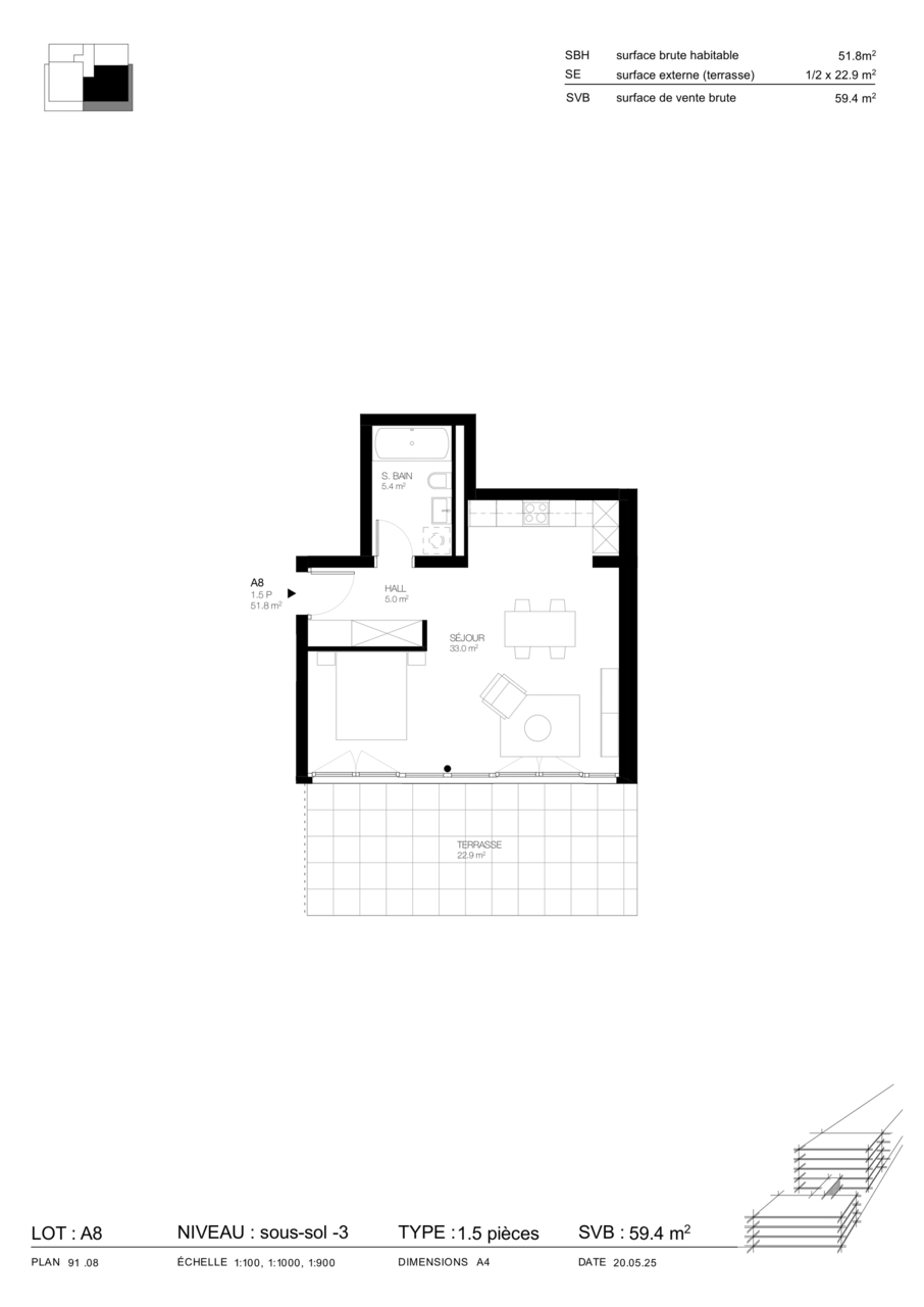 APPARTEMENT 1.5 PIÈCES SUR PLAN À CORIN - Bild 6