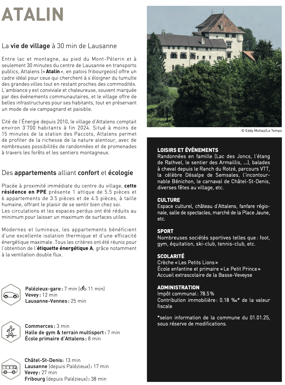 Magnifique Appartement de 4,5 pièces avec 2 places de parc à Attalens (A21) -  Bild 10