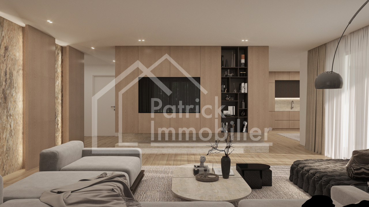 4.5 pièces neuf avec balcon de 32 m² à Courtepin - séjour