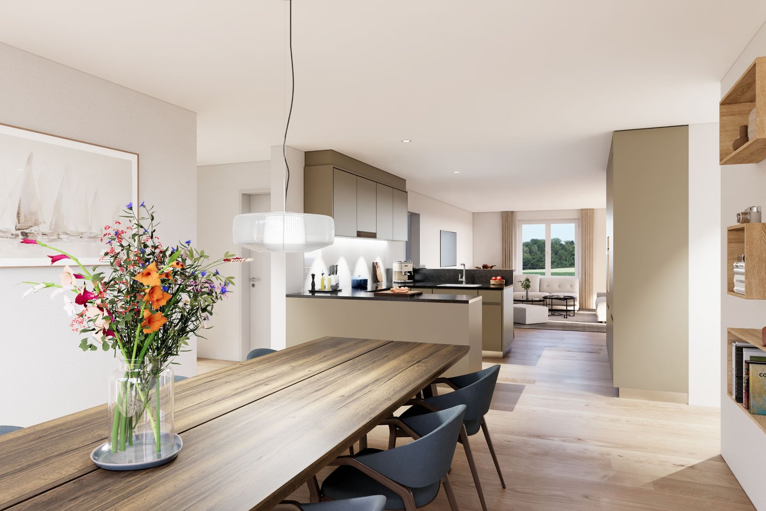 Grosszügige 4.5-Zimmer-Naubauwohnung – modern, ruhig und nachhaltig -  Bild 4