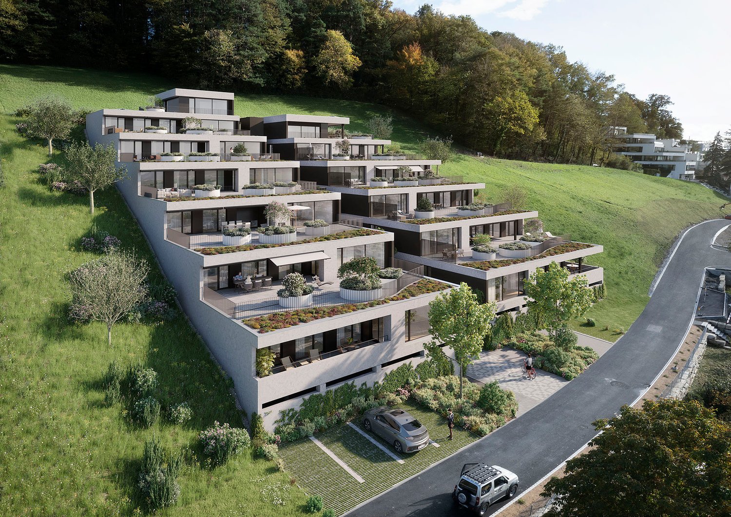 «Gartenweg» Erlinsbach - Letzte Terrassenwohnung - Aussenvisualisierung