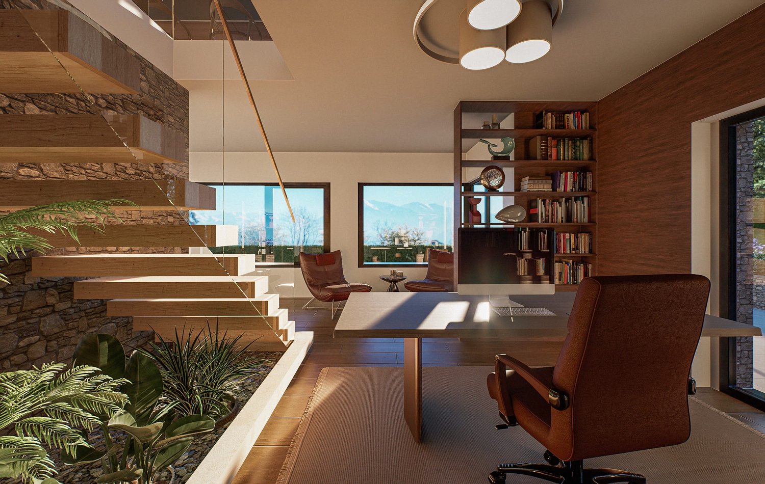 6.5-Zimmer-Villa mit Panoramasicht & Pool in Hünibach - Bild 12