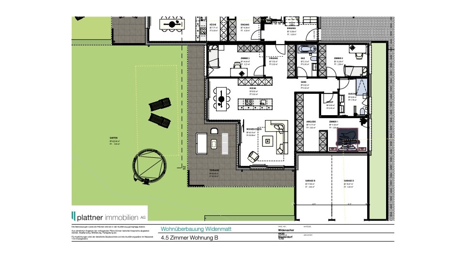 4.5 Zimmer Erdgeschosswohnung mit 412m2 Landanteil - Bild 10
