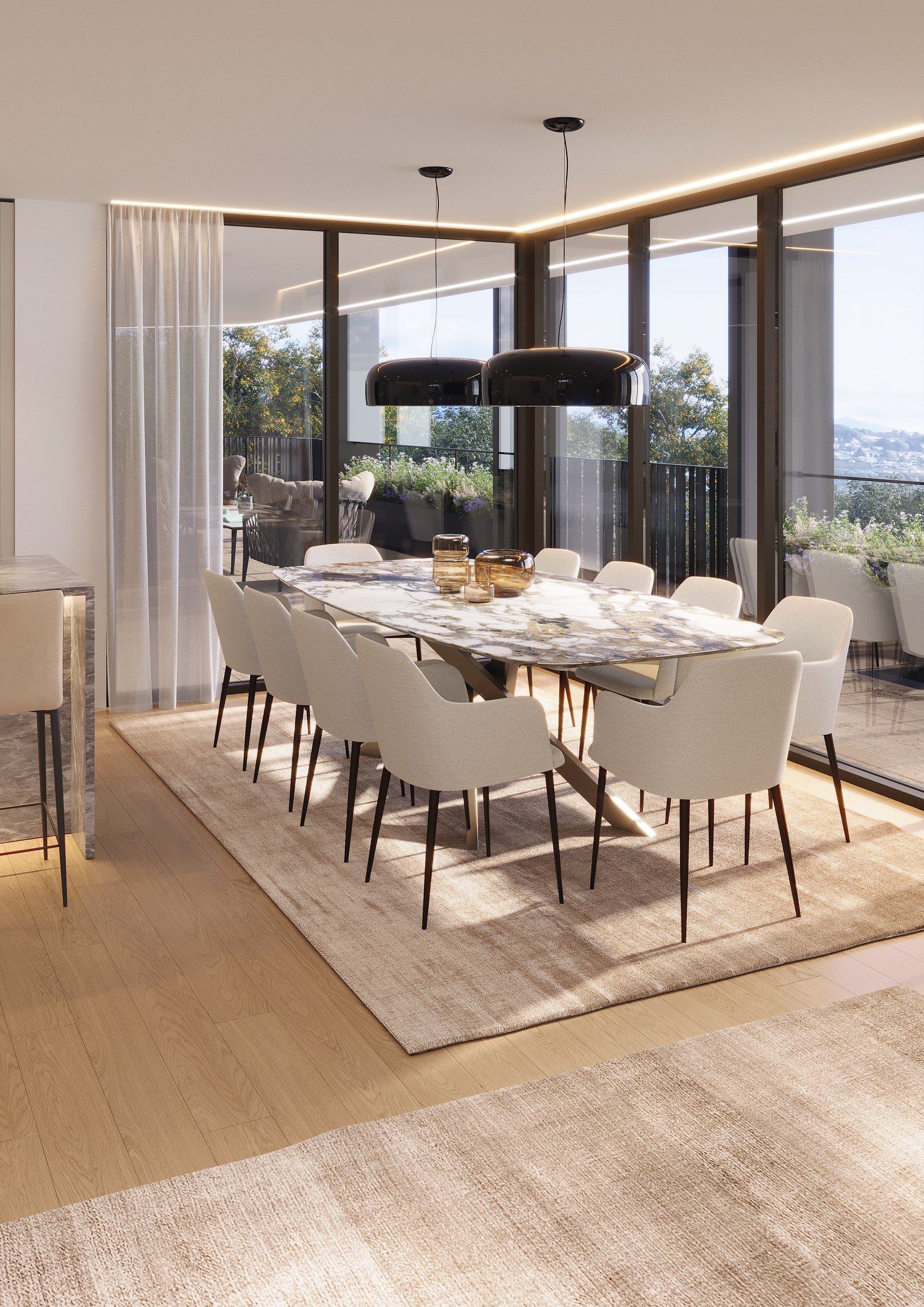 Attico 5.5 Locali – Penthouse Esclusivo con Terrazzo Panoramico | Residenza Oasis, Pregassona -  Bild 4