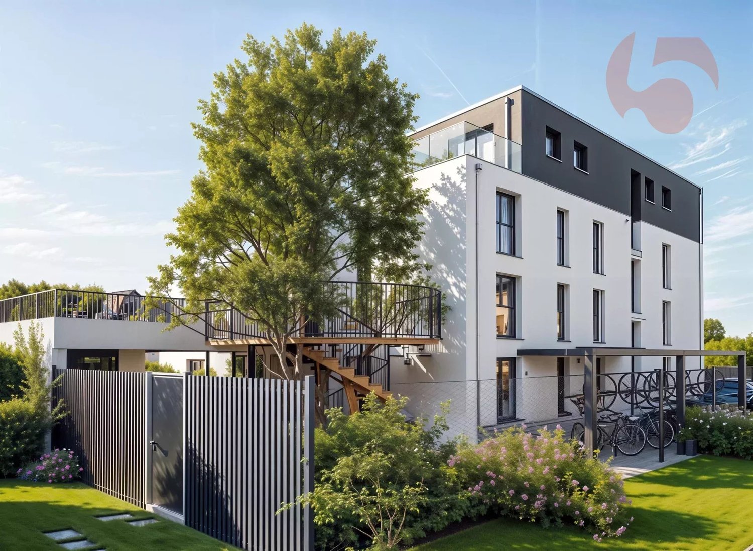 Bel appartement de standing au 1er étage dans immeuble contemporain aux lignes épurées ! - Bild 5