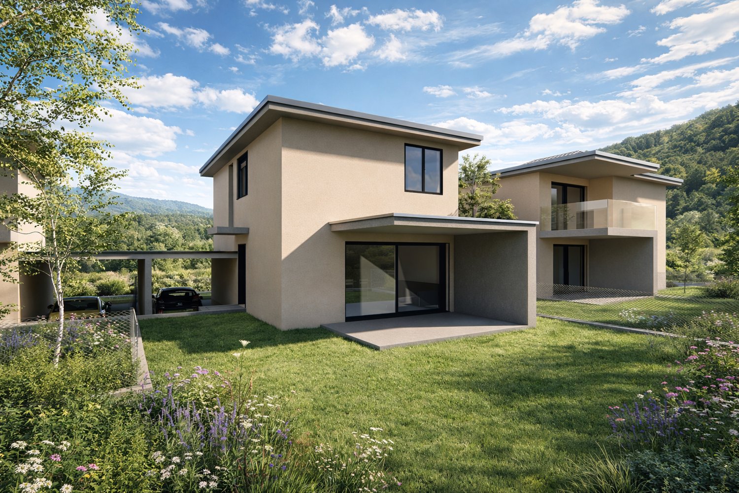 NUOVO PROGETTO: Moderna casa unifamiliare 4.5 locali con giardino -  Bild 1