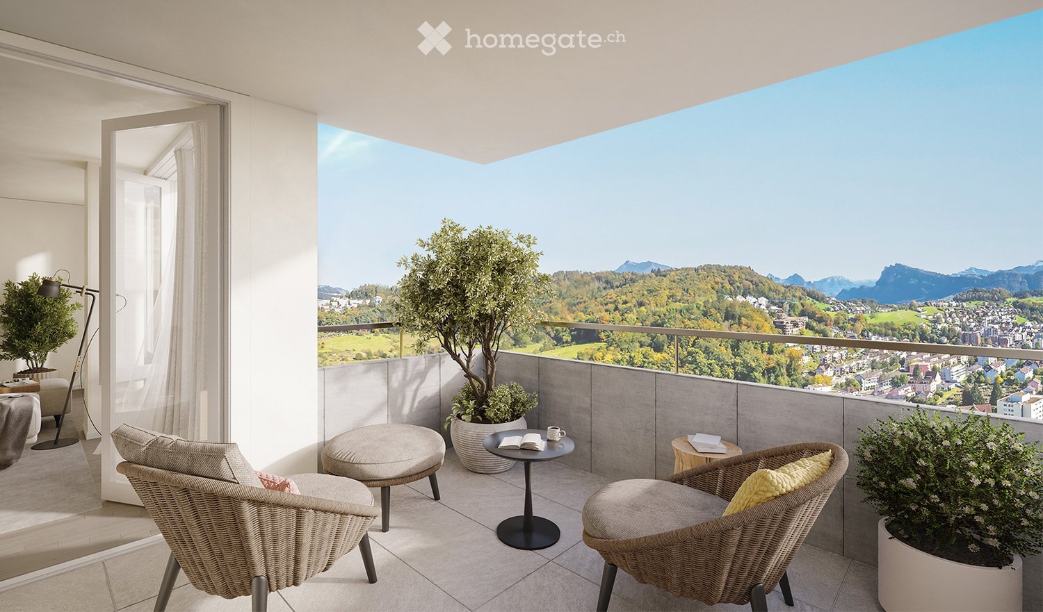 Wohnen in der höchsten 2.5-Zimmerwohnung in der Zentralschweiz -  Bild 2