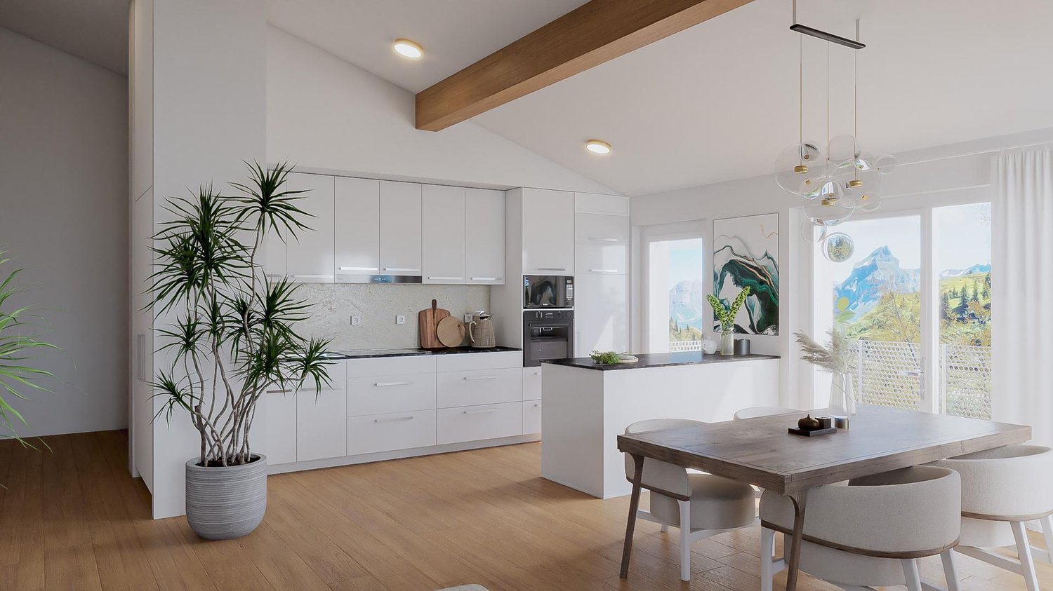 Nouvelle promotion - Résidence de 4 appartements en PPE à Collombey village - Appartement terrasse, 3.5 pièces, 104.50 m2