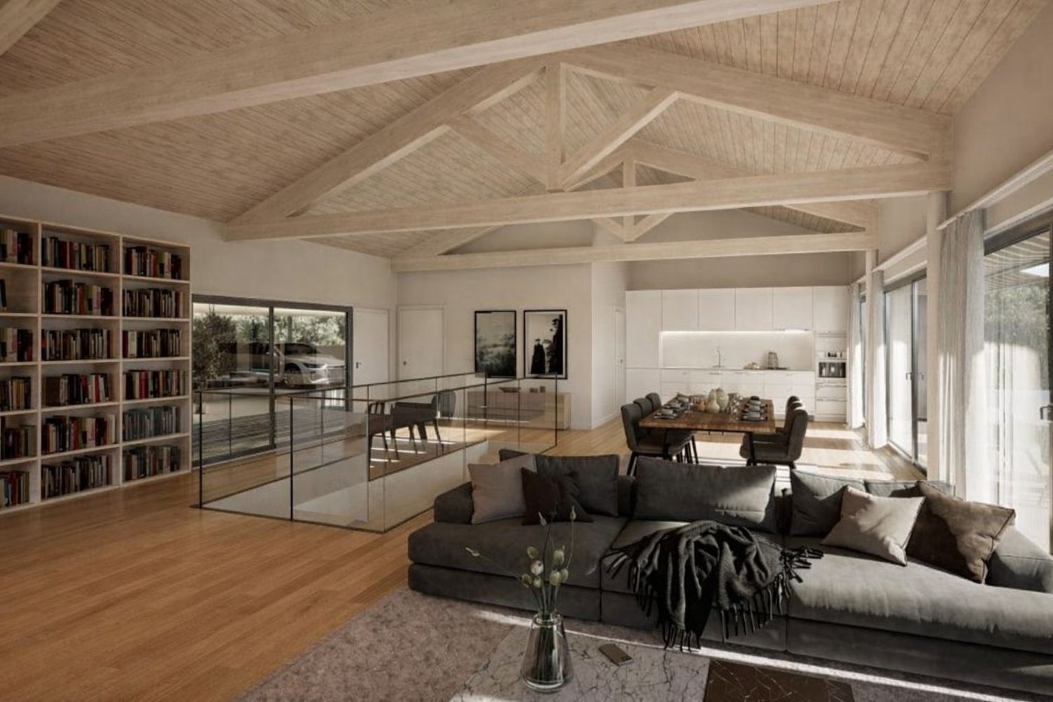 Magnifique villa mitoyenne neuve de 6,5 pièces à Chexbres avec vue lac. - Bild 4