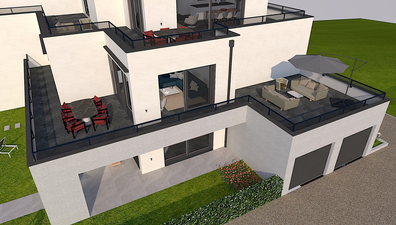 4.5 Zimmer Erdgeschosswohnung mit 88 m2 Balkon - Bild 6