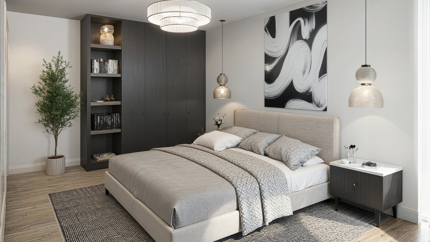 Attikatraum mit 75 m² Terrasse - modern & nachhaltig wohnen in Zufikon - Innenvisualisierung