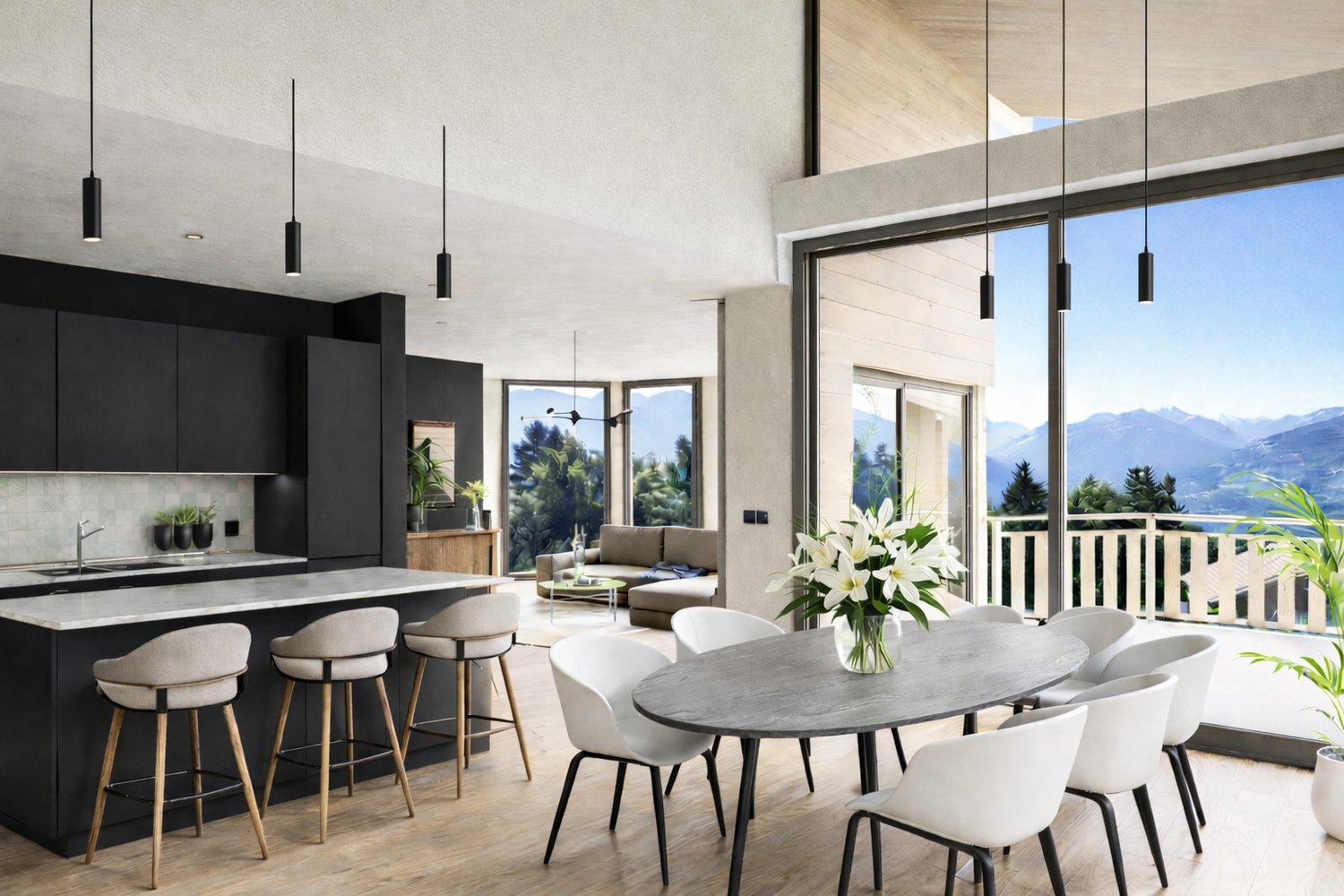 Chalet sur plan avec vue à couper le souffle - résidence principale - Bild 2