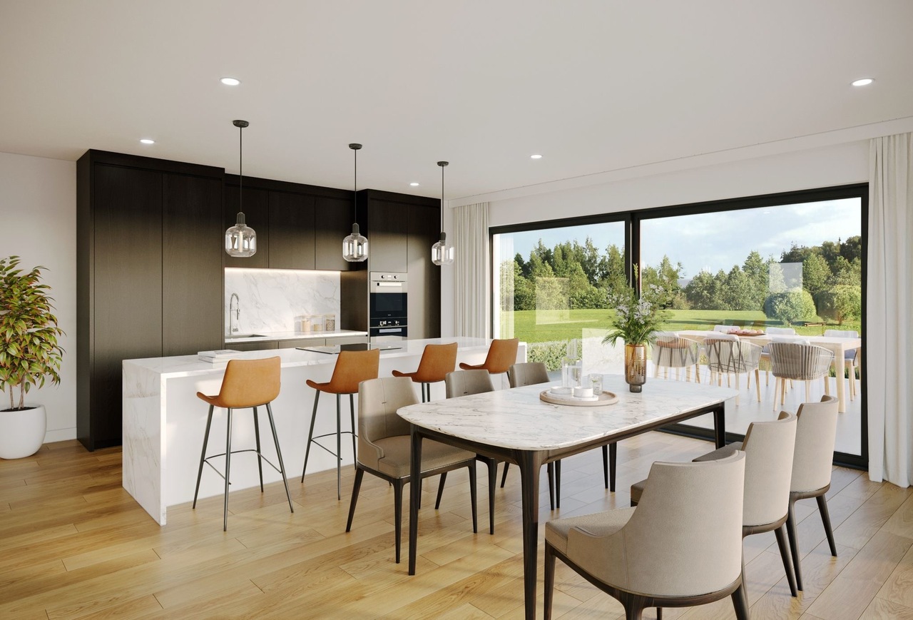 Villa neuve sur plan dans un espace verdoyant - Cuisine