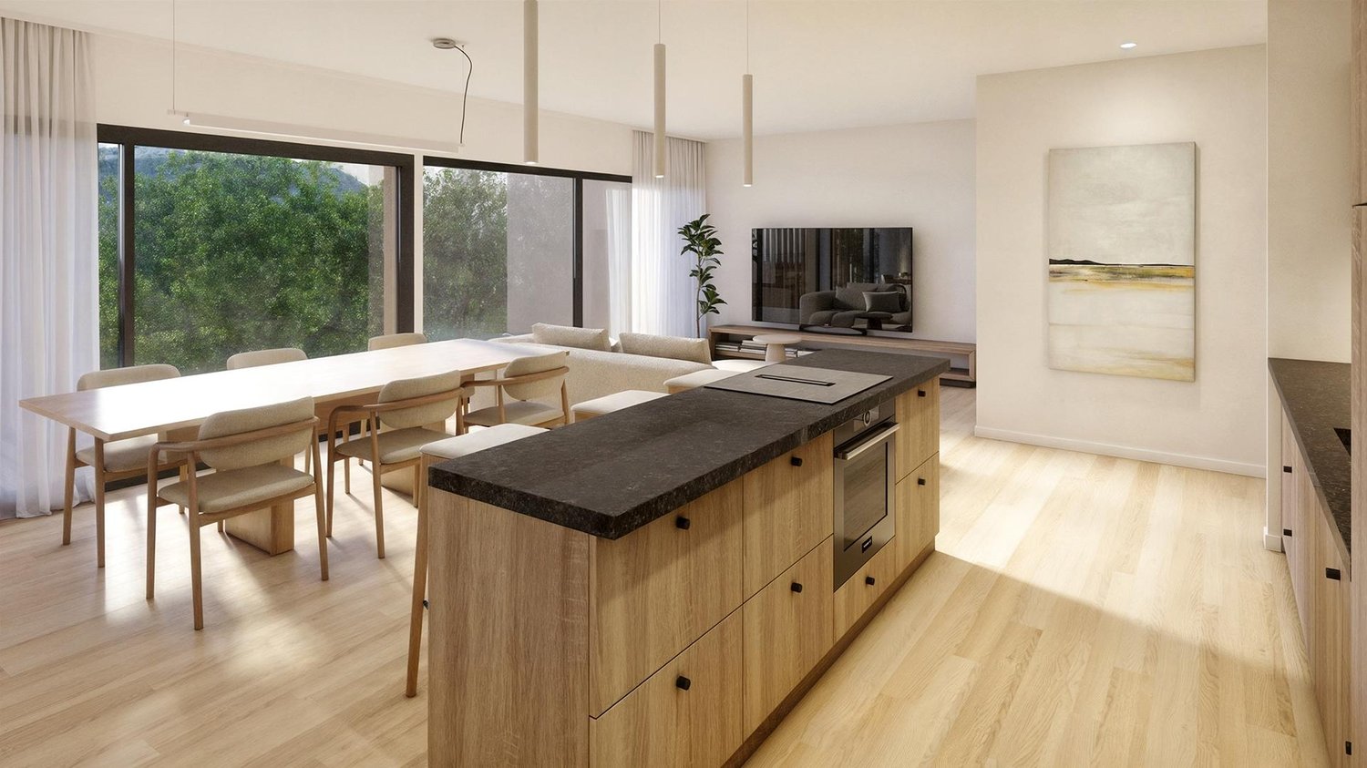 Rez-de-chaussée 5,5 pces avec grande terrasse et spacieux jardin - Appartement terrasse, 5.5 pièces, 153.00 m2