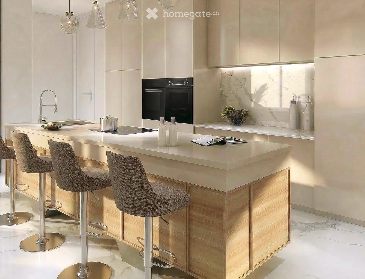 Luxus 3.5-Zimmer-Wohnung im Erdgeschoss mit Sitzplatz 2 km vom Wildegg Zentrum -  Bild 4