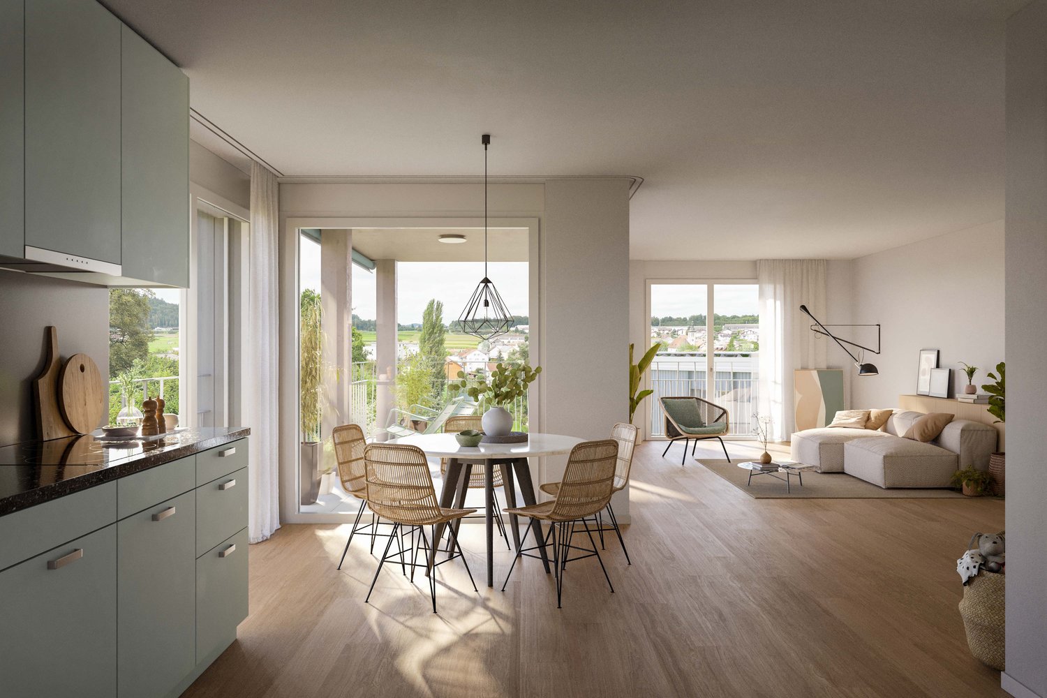 Baustart ist erfolgt! - «Hübel» Othmarsingen - Innenvisualisierung