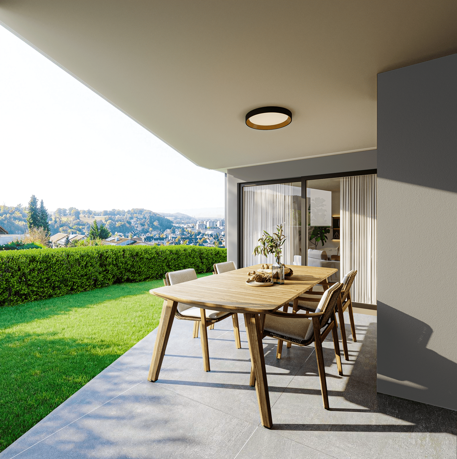 Gartenwohnung mit Atelier - Wohnen über den Dächern von Pratteln - Terrasse