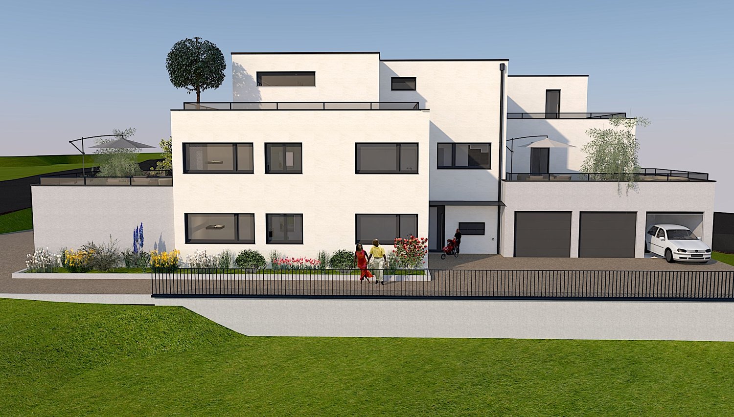 4.5 Zimmer 1.Obergeschoss mit 88 m2 Balkon - Bild 7