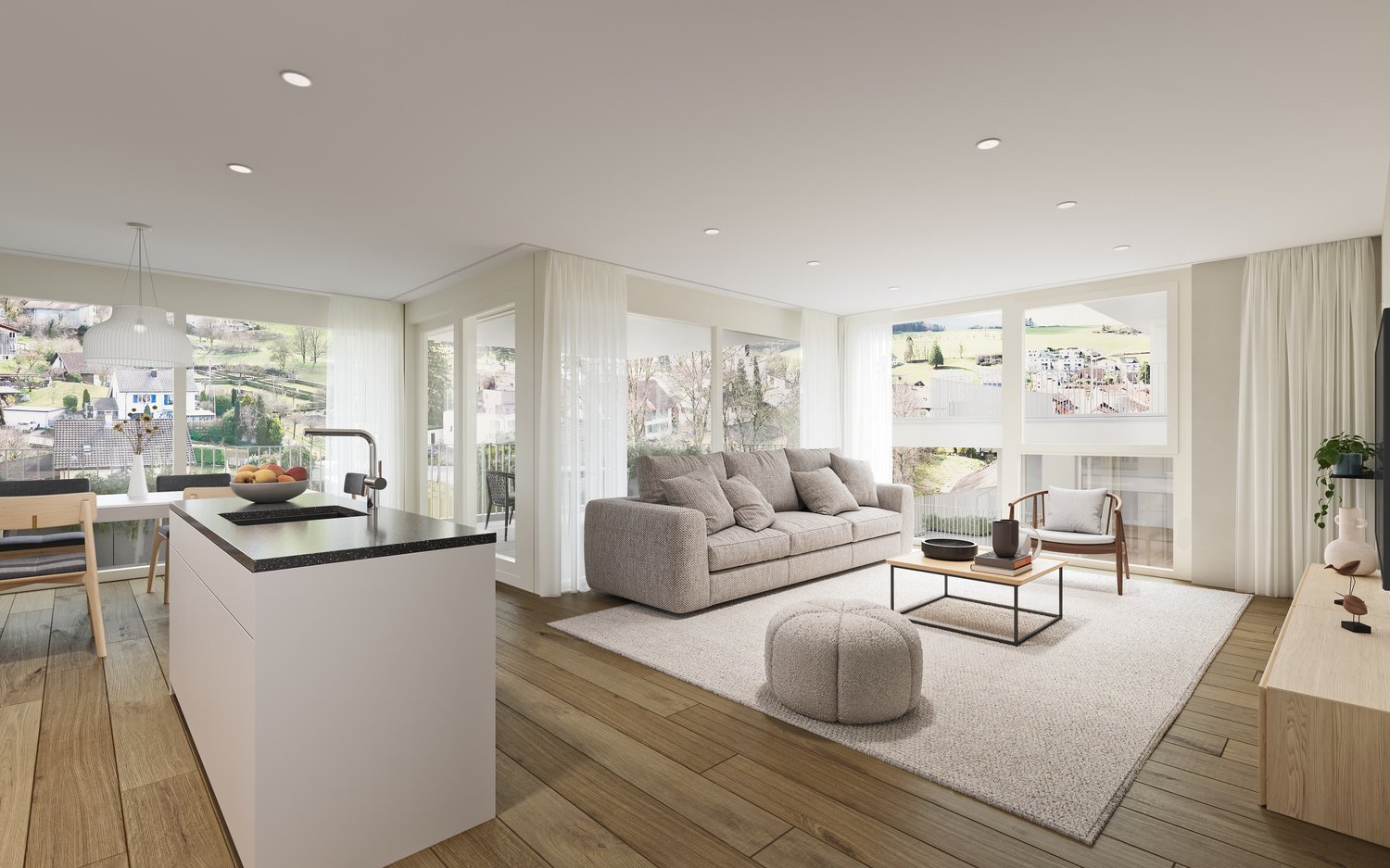 Moderne Terrassenwohnung mit Loggia in naturnaher Lage - Bild 6