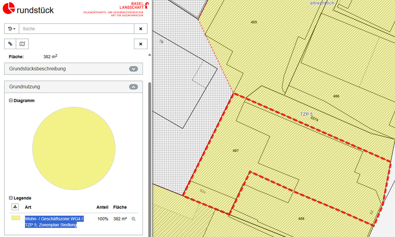 IM HERZEN VON BINNINGEN - BAULANDPARZELLE MIT ABBRUCHOBJEKT -  Bild 5