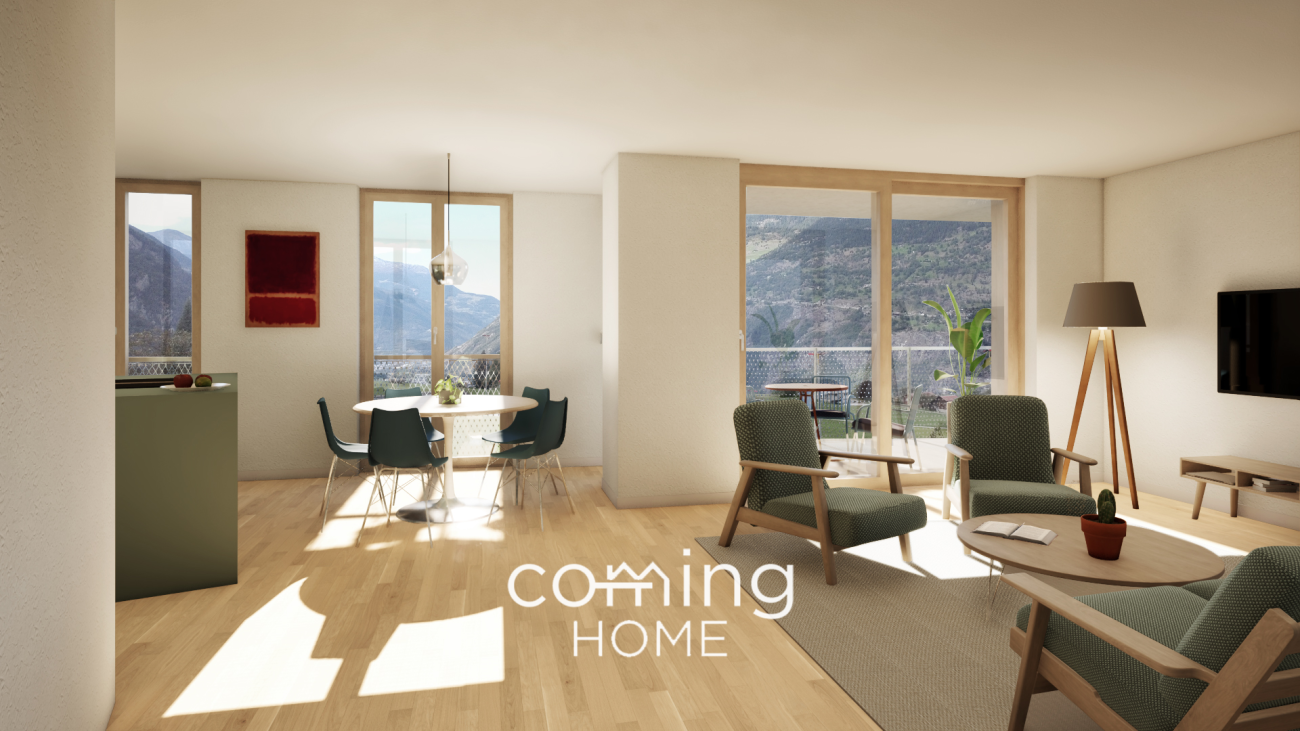 Neubau 4.5-Zimmer-Wohnung in Ried-Brig ? Minergie, Bergsicht, Zweitwohnsitz möglich -  Bild 1