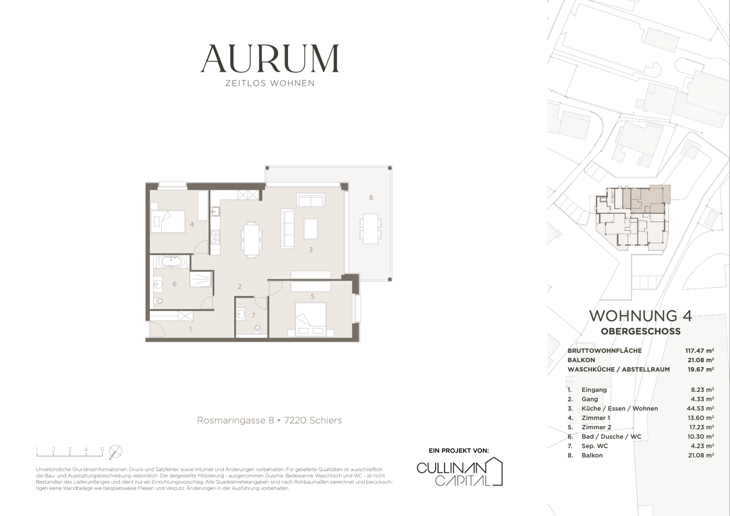 Exklusive 3.5 Zimmer Neubauwohnung mit grosszügigem Balkon - 117m2 - CHF 760'000.00 -  Bild 13