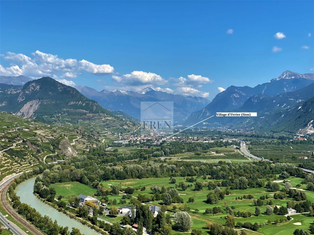 Spacieux attique 4,5 pièces avec terrasse panoramique de 63 m2 - Résidences Alegria à Uvrier (Sion) - Attique 4,5 pièces à vendre