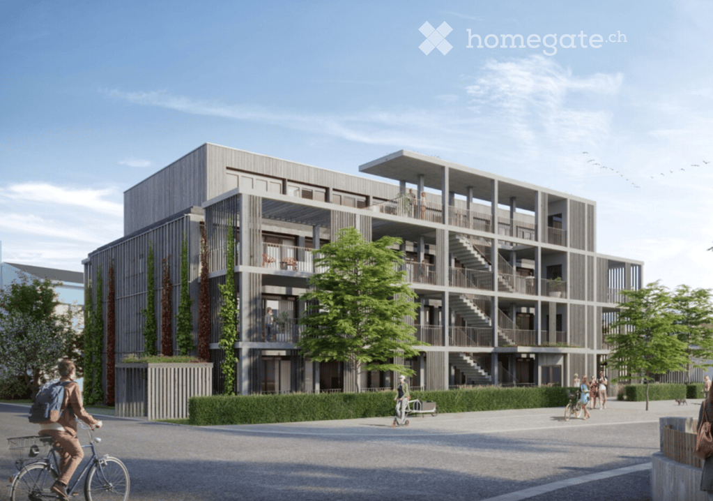 2.5 Zimmerwohnung in Ostermundigen - Veranda, Terrasse und Gartenplatz -  Bild 8