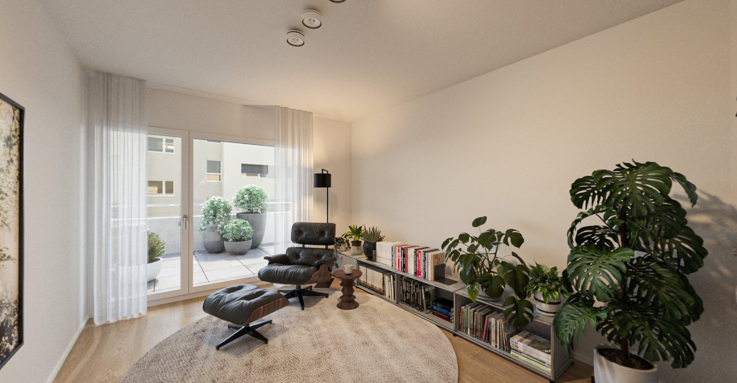 Blick ins Grüne: Attikawohnung an sonniger Lage - Zimmer