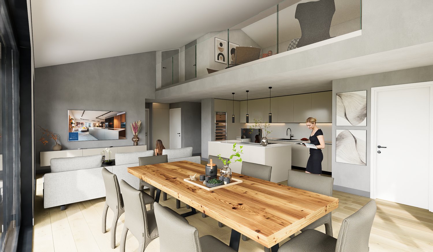 MERAVIGLIOSO DUPLEX DI 4.5 LOCALI CON GIARDINO PRIVATO A BOSCO LUGANESE PPP5 - Bild 1