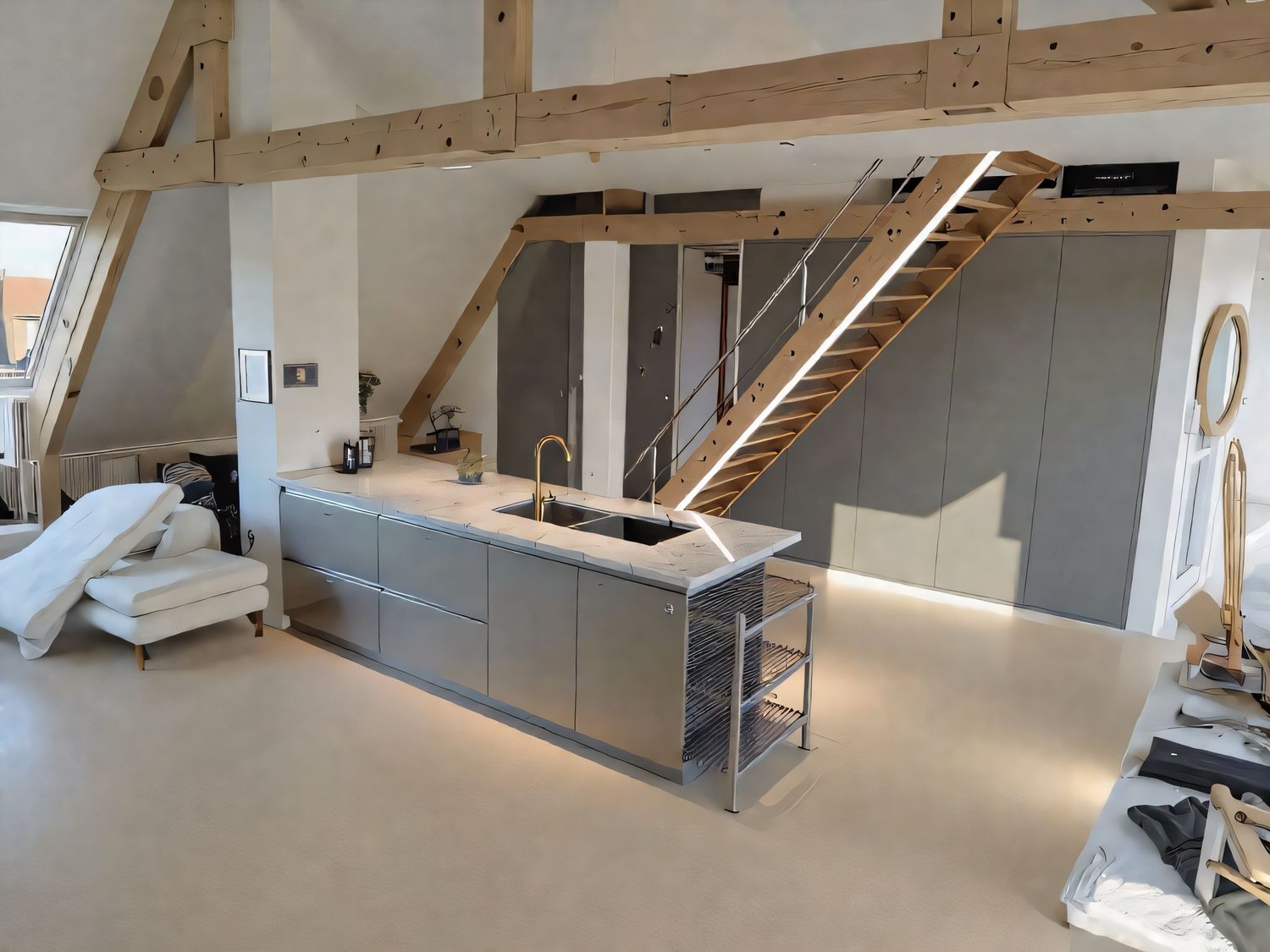 Moderne 4.5-Zimmer-Dachwohnung mit Cheminée in Auenstein -  Bild 3