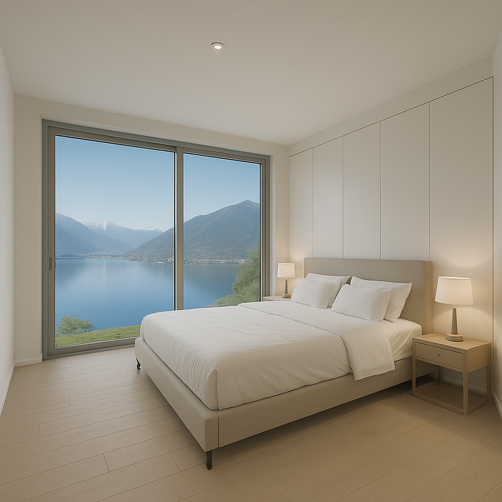 MODERA ED ESCLUSIVA VILLA VISTA LAGO DI 6.5 LOCALI A PUGERNA - Bild 4