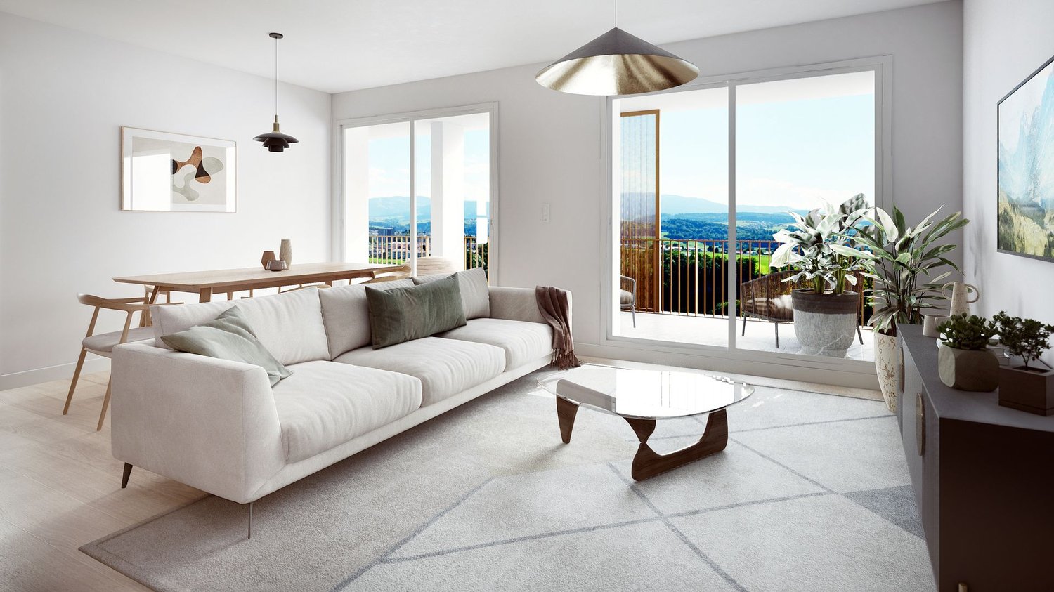 Appartement de 3.5 pièces au rez-de-chaussée - Lot 1 - Bild 1