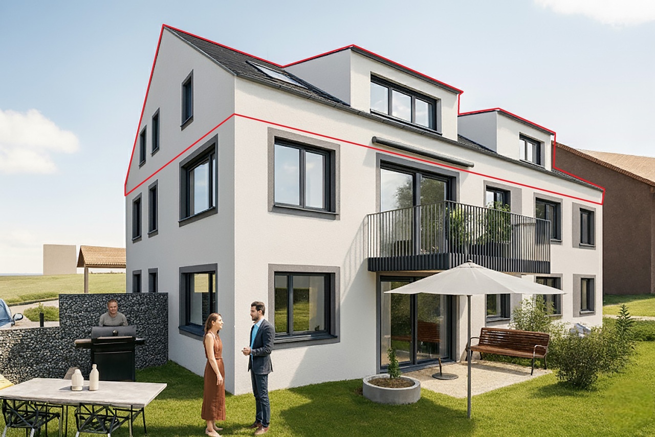 Neubauprojekt Bündtenstrasse mit fünf Wohnungen (Wohnung 5) - Visualisierung