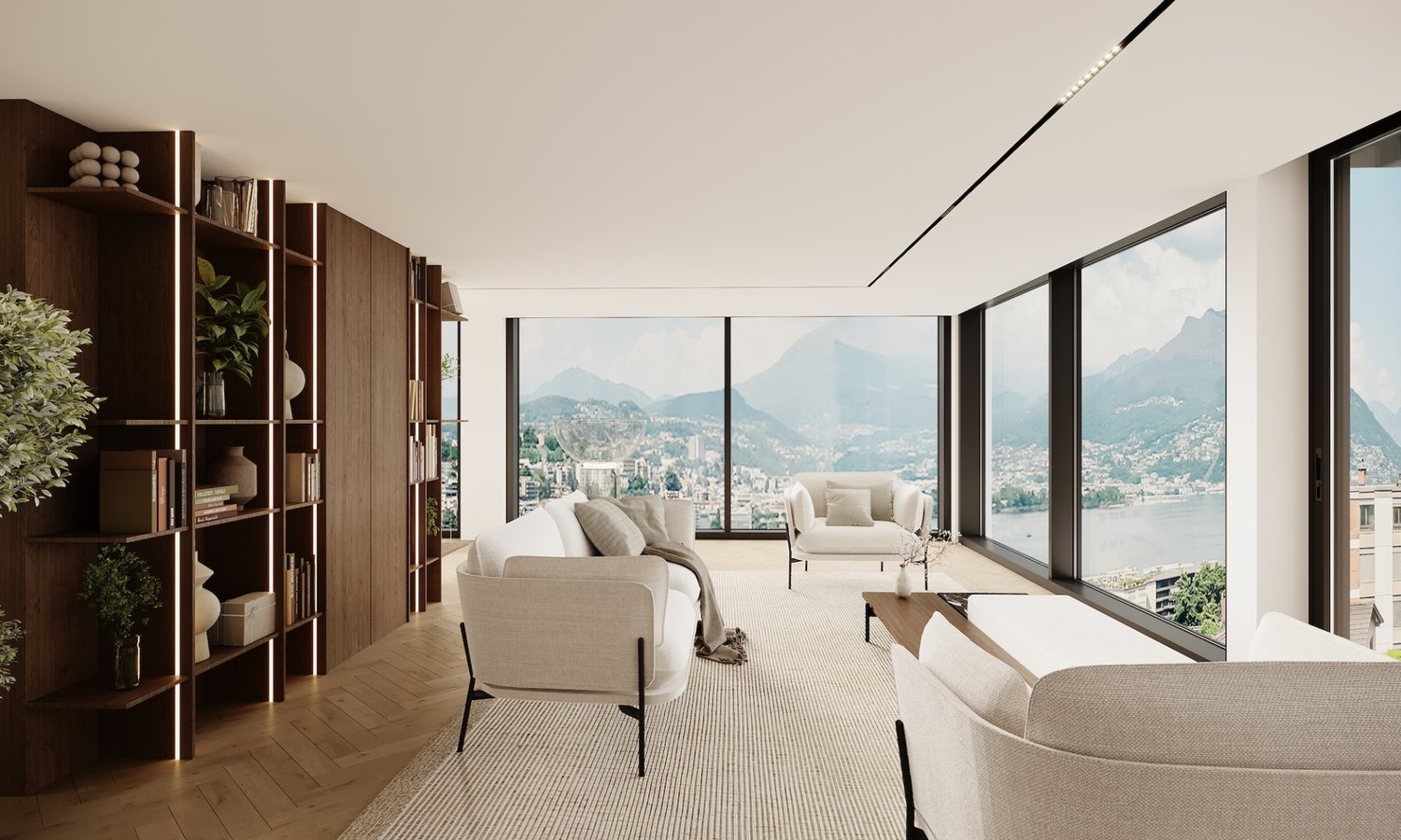 Attico con splendida vista panoramica e lago - Bild 1