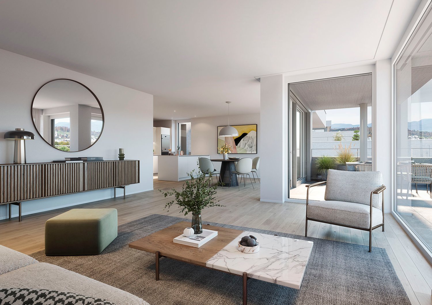 "Farnweg" - Leben in Gränichen - Innenvisualisierung