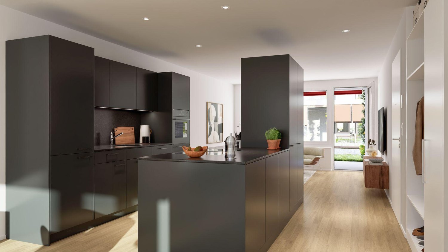 Schöne Eigentumswohnungen mitten in Suhr, nah an allem -  Bild 1