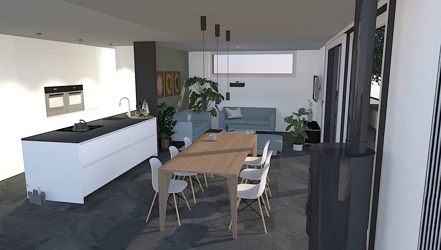 4.5 Zimmer 1.Obergeschoss mit 88 m2 Balkon - Bild 6