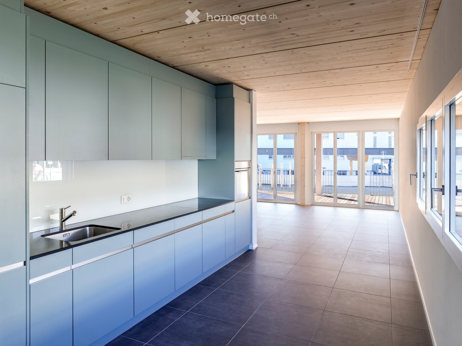 2.5 Zimmerwohnung in Ostermundigen - Veranda, Terrasse und Gartenplatz -  Bild 1