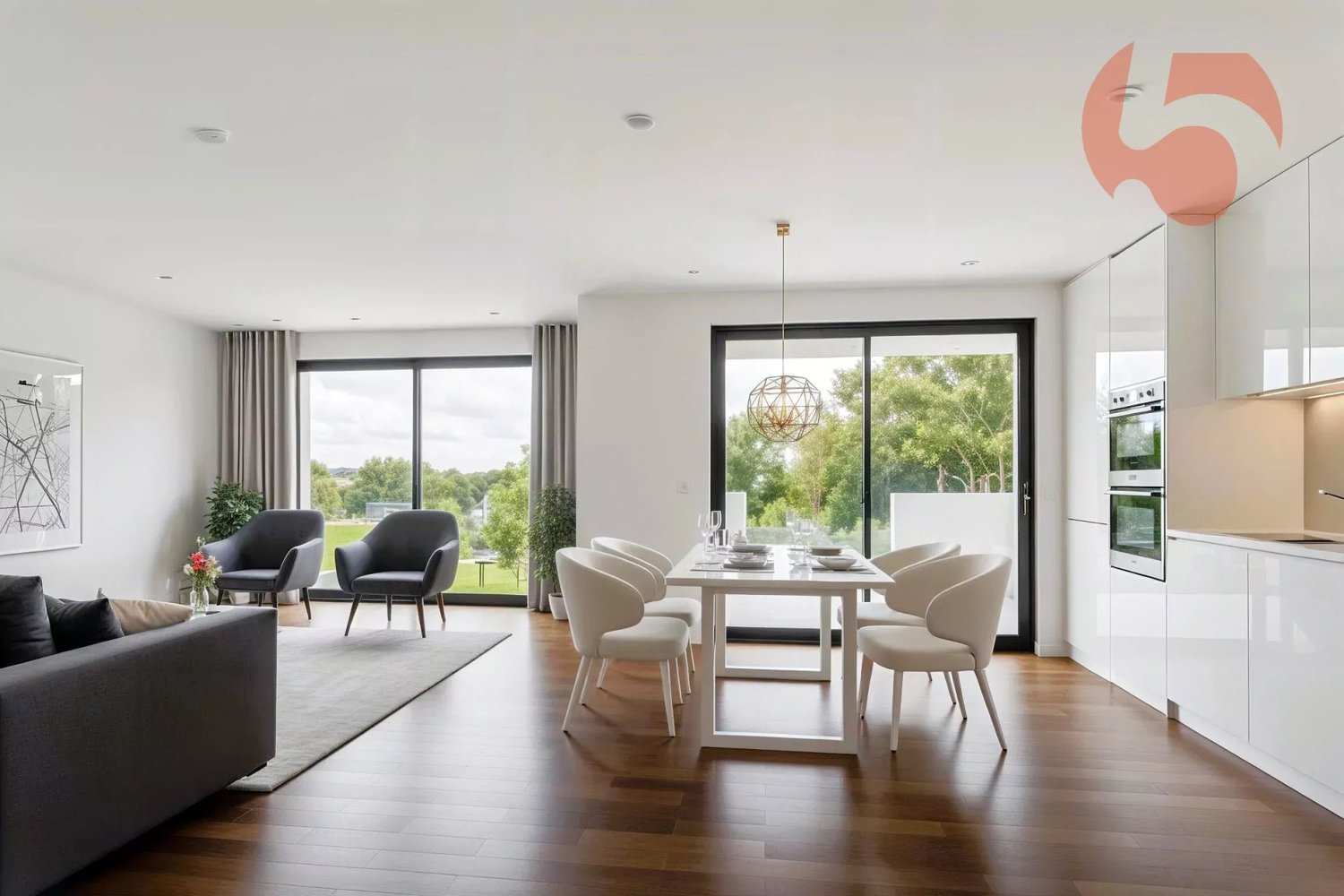 Bel appartement de standing au rez-de-chaussée dans immeuble contemporain aux lignes épurées ! - Bild 3