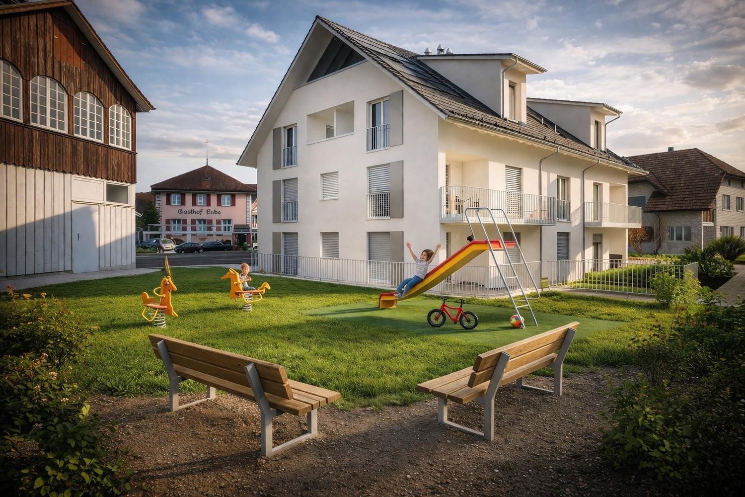 MFH in Minergie-P mit 7 Wohnungen & 16 PP in der Region Hinterthurgau -  Bild 1