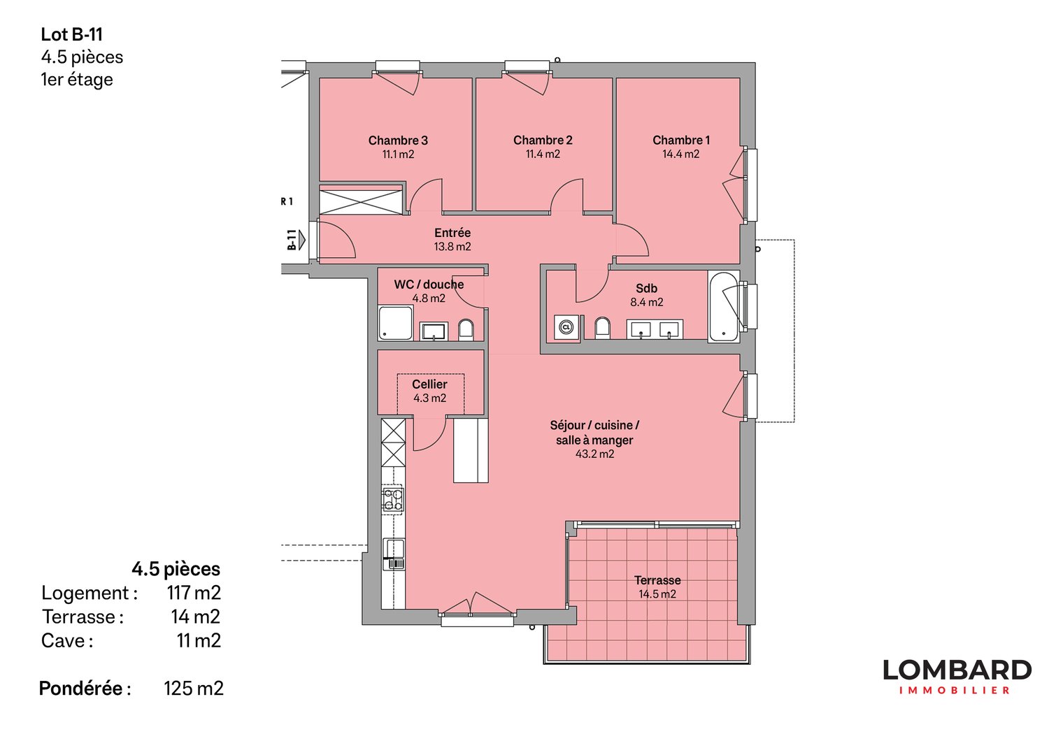 Appartement neuf de 4.5 pièces au 1er étage - Bild 7